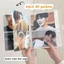NORDICLIFE 1 Cái Giá Đỡ Thẻ Hình, Thu Thập Sách Album Ảnh Trong Suốt, 3 / 4 / 5 / 6 / 7 Inch 80 / 160 Khe Cắm PVC Photocard Chủ Thần Tượng Ngôi Sao