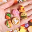 10 Cái / lốc Mô Phỏng Thực Phẩm Đồ Chơi Mini Thực Phẩm Sushi Bánh Mì Pizza Burger Hấp DIY Vỏ Điện Thoại Cốc Nước Miếng Dán Nhựa Phụ Kiện