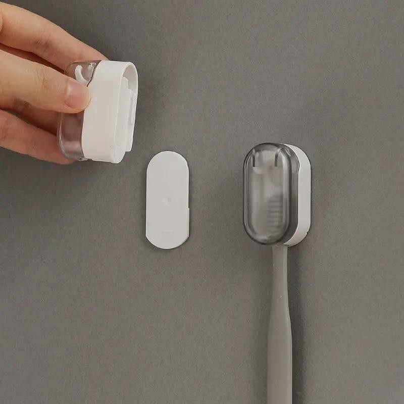 Giá đỡ bàn chải đánh răng Không bụi Sáng tạo thiết yếu cho gia đình Giá đỡ bàn chải đánh răng chống bụi Thiết kế sành điệu Tính năng treo tường
