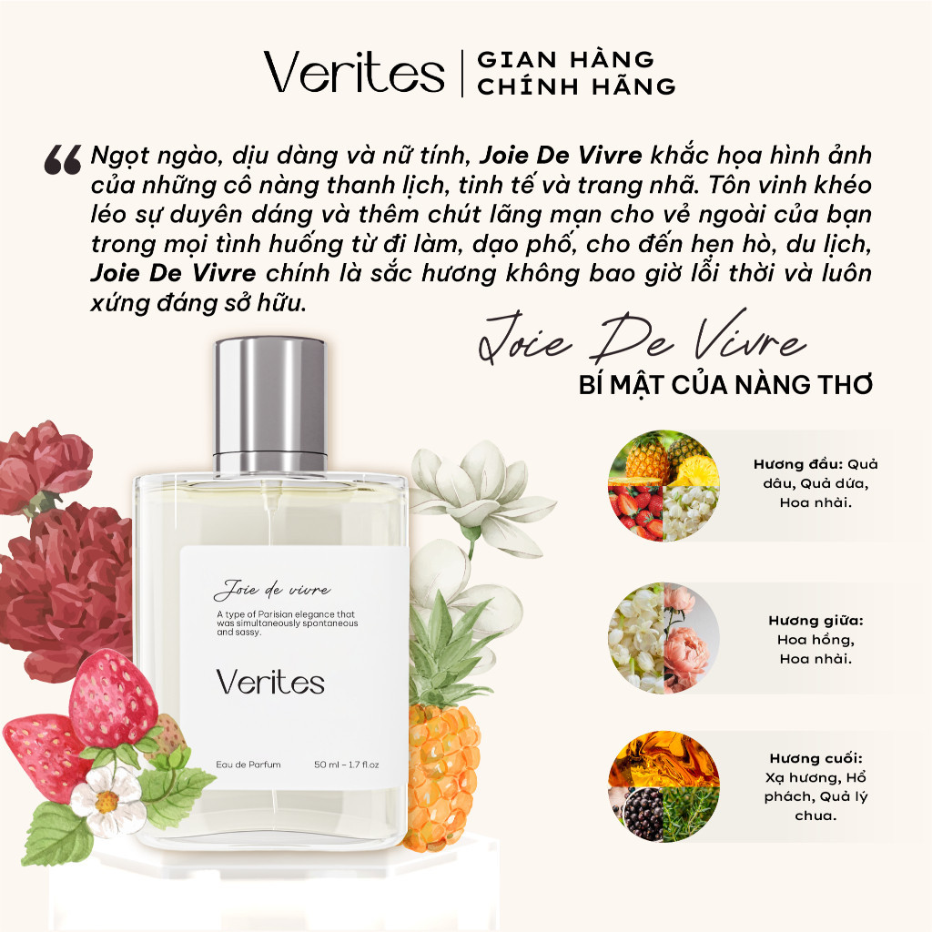 Ảnh Bộ sưu tập Signature 5 hương nước hoa VERITES fullsize 50ml/chai 3