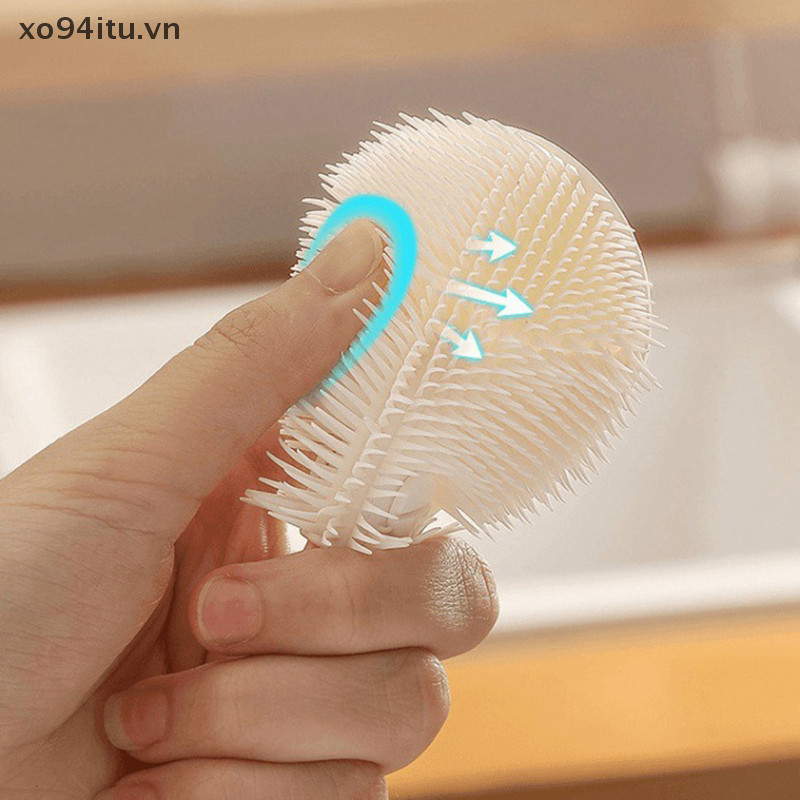 Xoitu Cốc Bàn Chải Vệ Sinh Tay Cầm Dài Chai Làm Sạch Silicone Sữa Chai Rượu Ly Bụi Hộ Gia Đình Thủy Tinh Cà Phê Cốc Trà VN