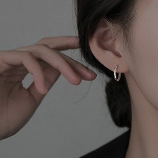 S925 Bạc Nhẫn Bông Tai Thời Trang Đơn Giản Trang Sức Bông Tai Sinh Viên Nữ Quà Tặng Bán Buôn