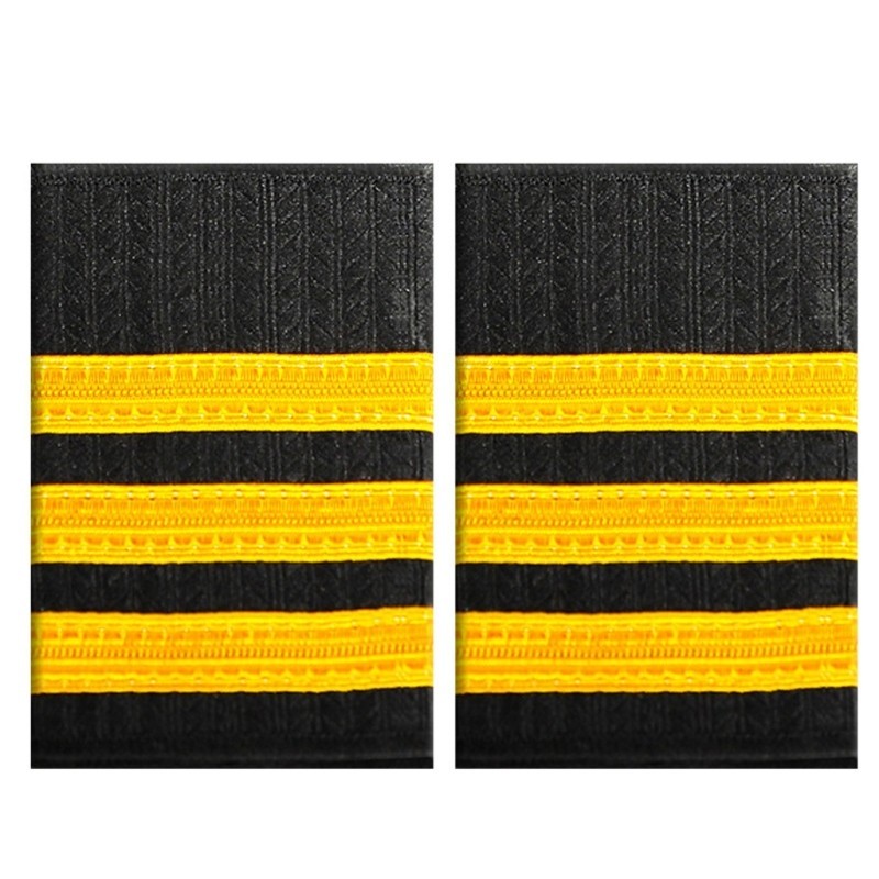 Dasbsug Phi công Epaulets Phi công chuyên nghiệp Phi công Epaulet Biểu diễn sân khấu Đạo cụ Epaulet Đồng phục Phụ kiện 2 chiếc