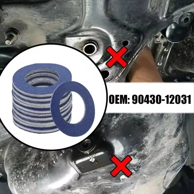 Máy rửa phích cắm thoát dầu ô tô 90430-12031 - Gioăng nhôm vừa vặn chính xác cho chảo dầu động cơ Toyota / Lexus