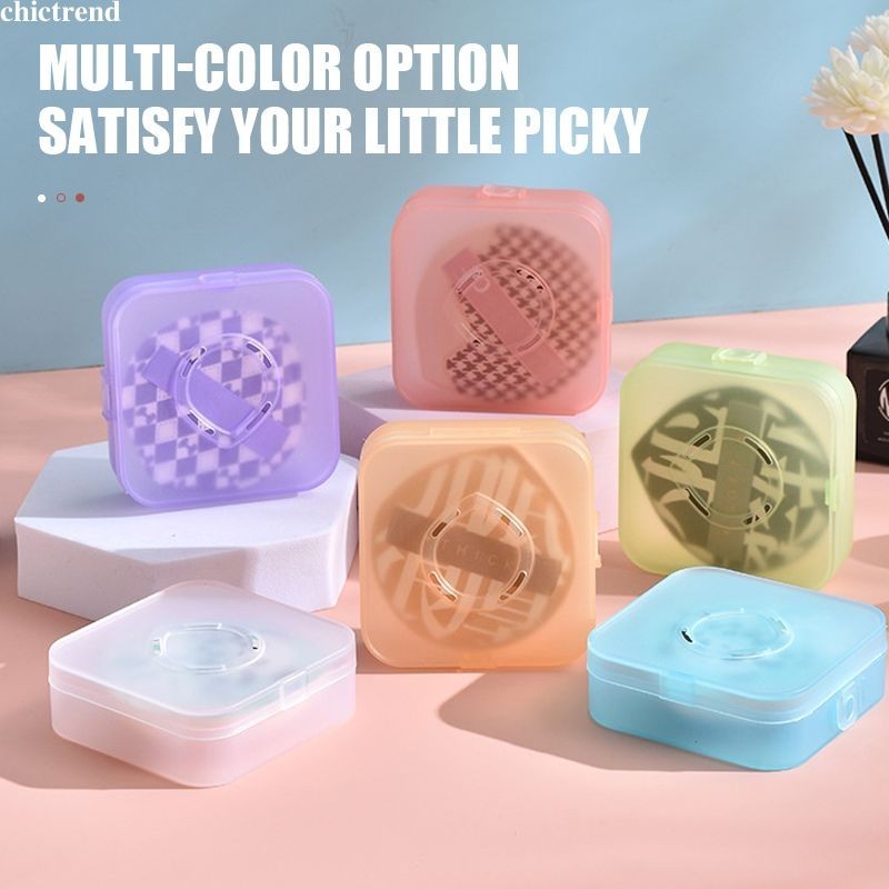 🌟chic🌟1 Hộp Đựng Mút Trang Điểm Khô Thoáng Tiện Lợi