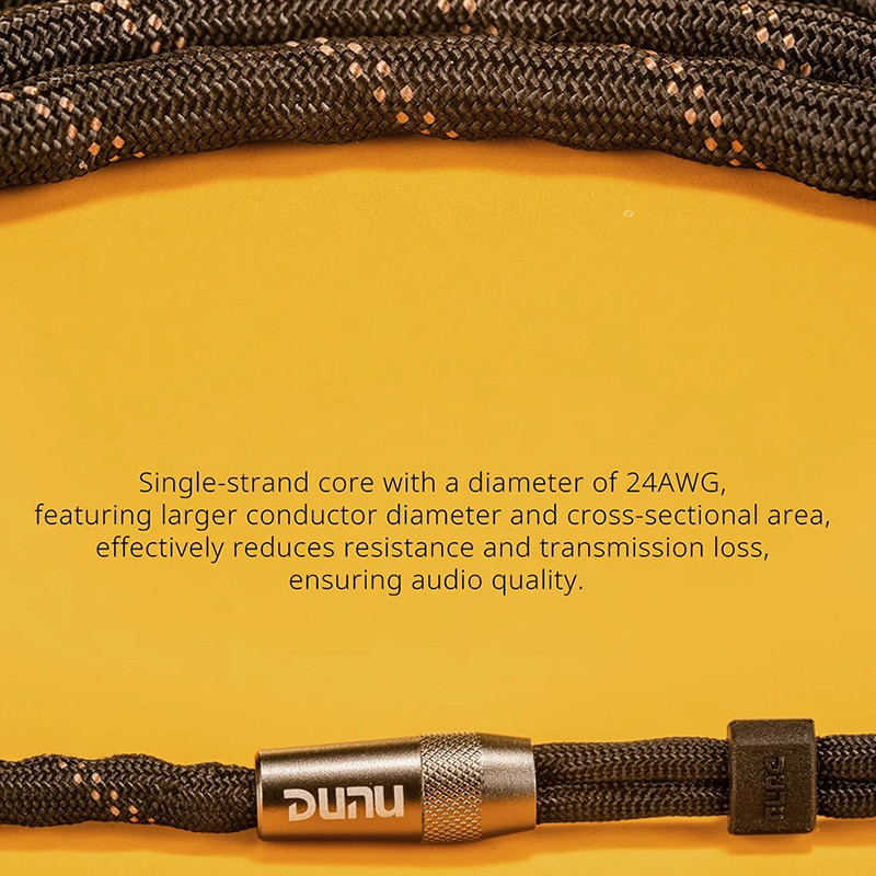 Dunu LYRE MINI HIFI Tai Nghe Cập Nhật Cáp 240 Dây Đồng Cao Cấp MMCX 0.78mm 2PIN 3.5mm 4.4mm Cân Bằng Q-LOCK CẮM