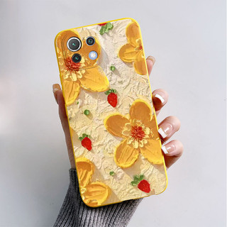 Dành Cho Xiaomi Mi 11 Lite / Mi 11 Lite 5G NE Ốp Lưng Silicon Mềm Thiết Kế Mới 2024 Sơn Bảo Vệ TPU Cho Xiaomi Mi11 Lite Vỏ Mỏng