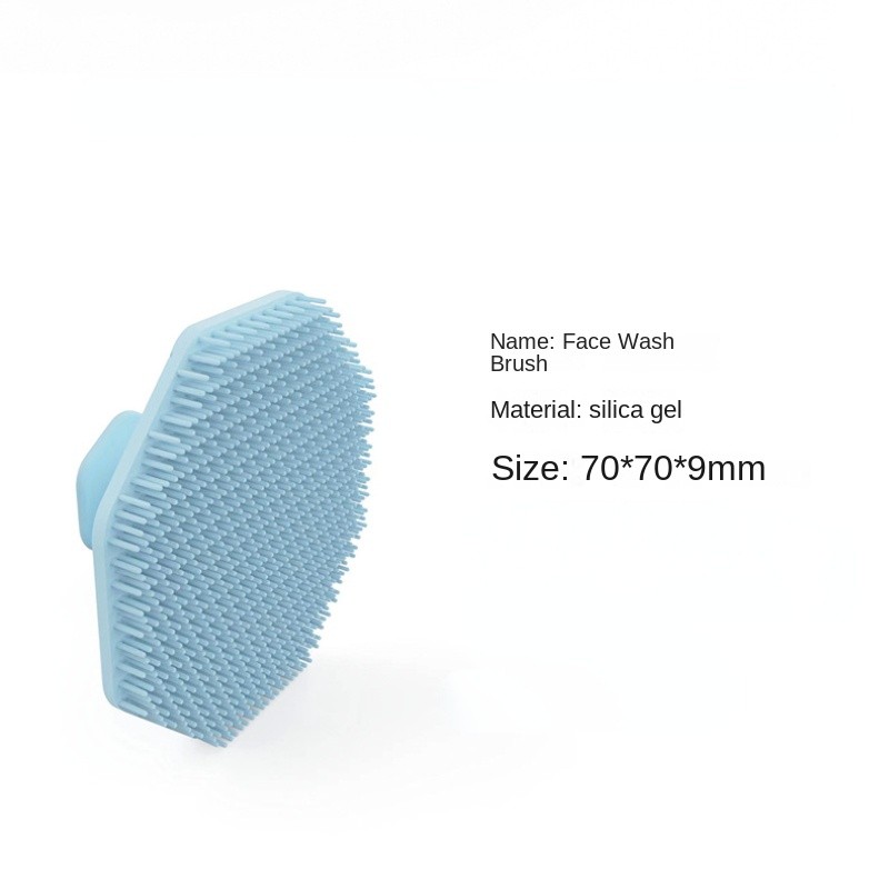 Bàn chải làm sạch mặt silicon mềm màu đen, dùng tẩy trang và làm sạch cọ trang điểm 1 cái