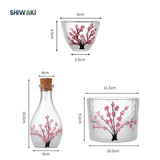 Bộ Rượu Sake Thủy Tinh Bộ Quà Tặng Nhật Bản 1 1 Bình Sake Và 4 Cốc Sake Cho Nhà Hàng Nhà Bếp Lễ Tạ Ơn Tiệc Gia Đình