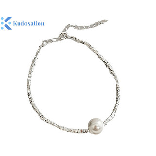 Kudosation Thời Trang Xương Đòn Dây Xích Gãy Bạc Không Đều Ngọc Trai Vòng Cổ Vòng Tay Cho Nữ Tiệc Cưới Sinh Nhật Vintage Trang Sức Quà Tặng