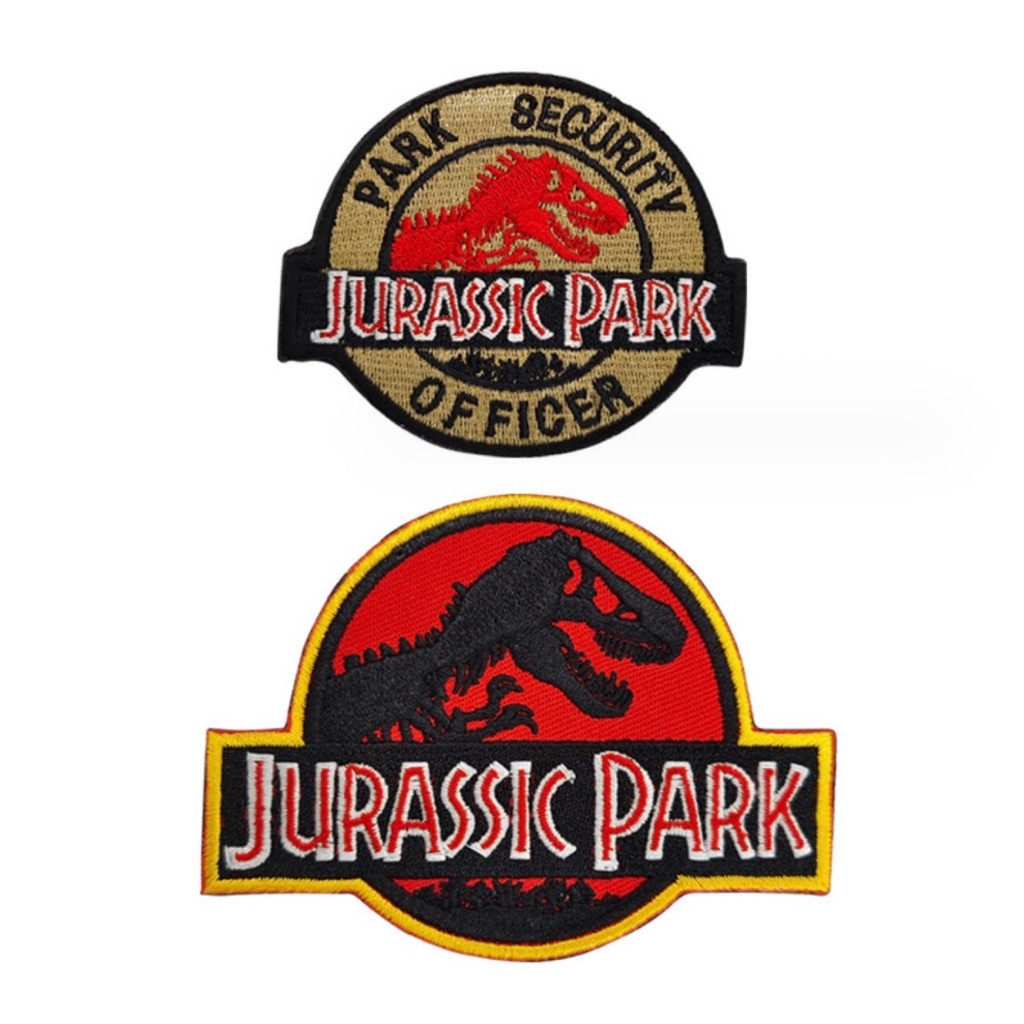 Patch_miếng dán velcro vải Jarussic Park công viên khủng long _retro