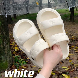 Xixitiao Dép Dép Dải Mỏng EVA Bước Lên Shit Đế Dày Đôi Dây Đeo Sandal Nữ Mùa Hè Mặc Ngoài Thời Trang Phù Hợp Với