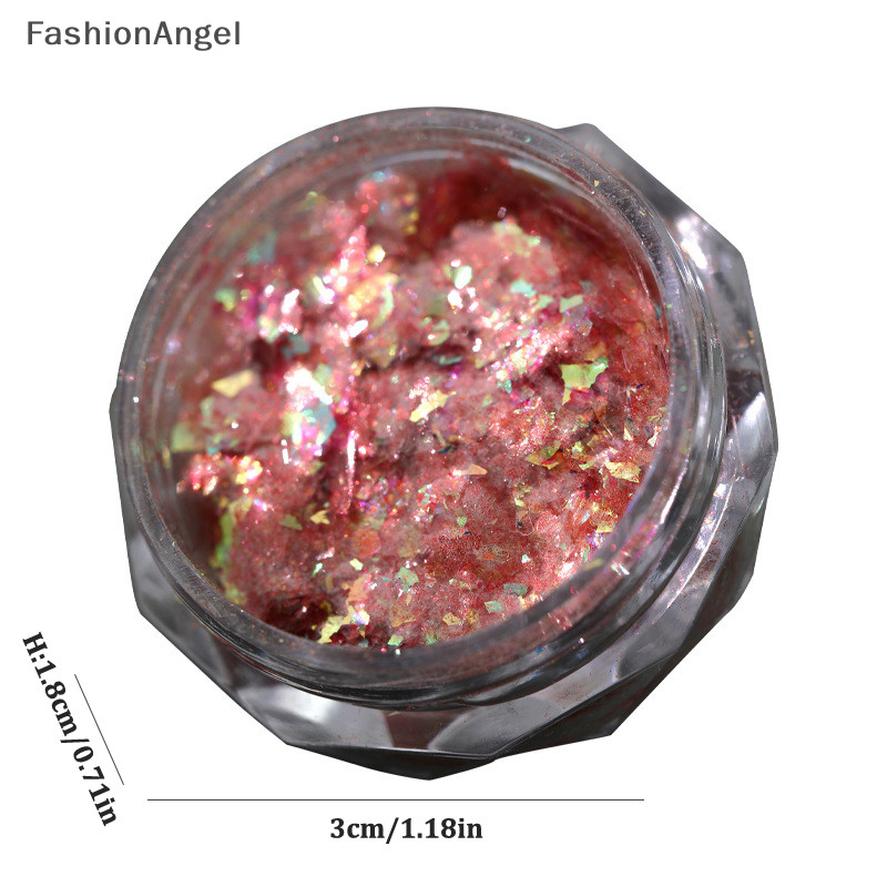Fashionangel Mỏng Lấp Lánh Hỗn Hợp Móng Tay Kim Sa Lấp Lánh UV Gel Acrylic Horaphic Lấp Lánh Mảnh Làm Móng Tay Đầu Ch Dành Cho Nữ Đồ Dùng Móng Tay TH