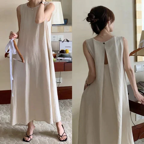 Váy trễ vai đi biển Đầm maxi dáng dài Đầm dài Váy xinh Đầm Vest Nữ Mùa Hè Phong Cách Mới Đi Biển Kỳ Nghỉ Cao Cấp Lưng Váy Dài