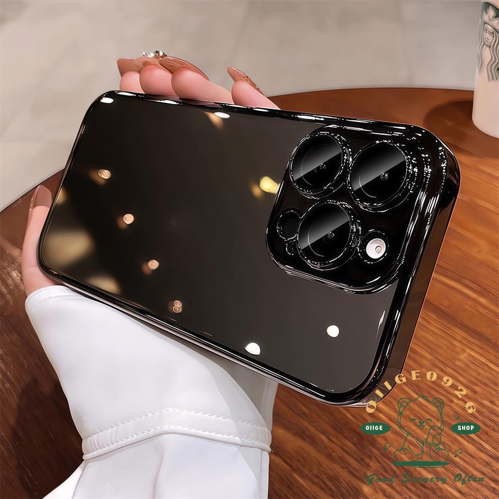 Ốp điện thoại mạ trong suốt iphone16 Pro Max 15 14 13 12 11 cho iPhone XR / XS vỏ mềm silicon TPU chống sốc