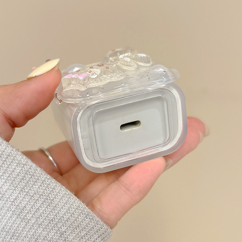 [Bộ năm mảnh] Nhựa hình gấu thỏ đám mây cho iPhone 18W / 20W Sạc nhanh Bảo vệ tay áo Cáp dữ liệu Vỏ phụ kiện cáp dữ liệu