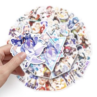 Bộ 50 Anime Trò Chơi Genshin Tác Động Miếng Dán Decal Hành Lý Laptop Xe Máy Graffiti Chống Thấm Nước PVC Miếng Dán Đồ Chơi Trẻ Em Miếng Dán