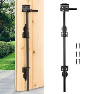 LOVIVER Chốt khóa cửa cổng, giữ mặt đất, thanh thả chặn sắt dày, bền, phù hợp hàng rào gỗ, barn