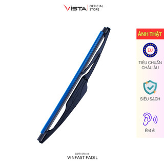 Bộ Gạt Mưa Vista Kính Hậu Cho Xe Ô Tô Vinfast Fadil - Lưỡi Silicon - Tiêu Chuẩn Châu Âu - Siêu Sạch - Siêu Bền