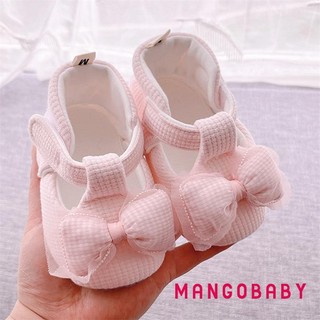 Mg-baby Girl Mùa Xuân Giày Công Chúa Nơ Dễ Thương Chống Trơn Trượt Đế Mềm Đáng Yêu Mùa Thu Giày