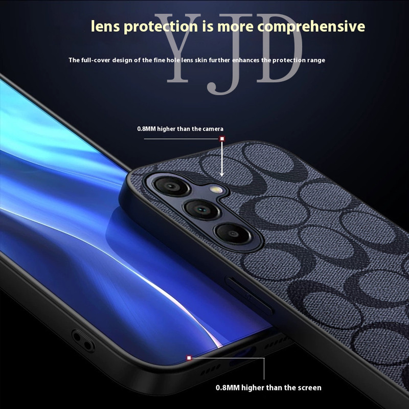 Ốp Lưng Cho Samsung Galaxy A55 A35 A25 A15 Da Thời Trang Sang Trọng TPU Mềm Cạnh Chống Sốc Ốp Lưng Điện Thoại