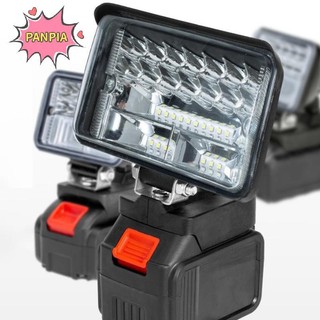 Pnpia Cho 18V Li-ion LED Đèn Làm Việc 3 / 4 Inch Đèn Pin Di Động Khẩn Cấp Lũ Cắm Trại Ánh Sáng Boutique