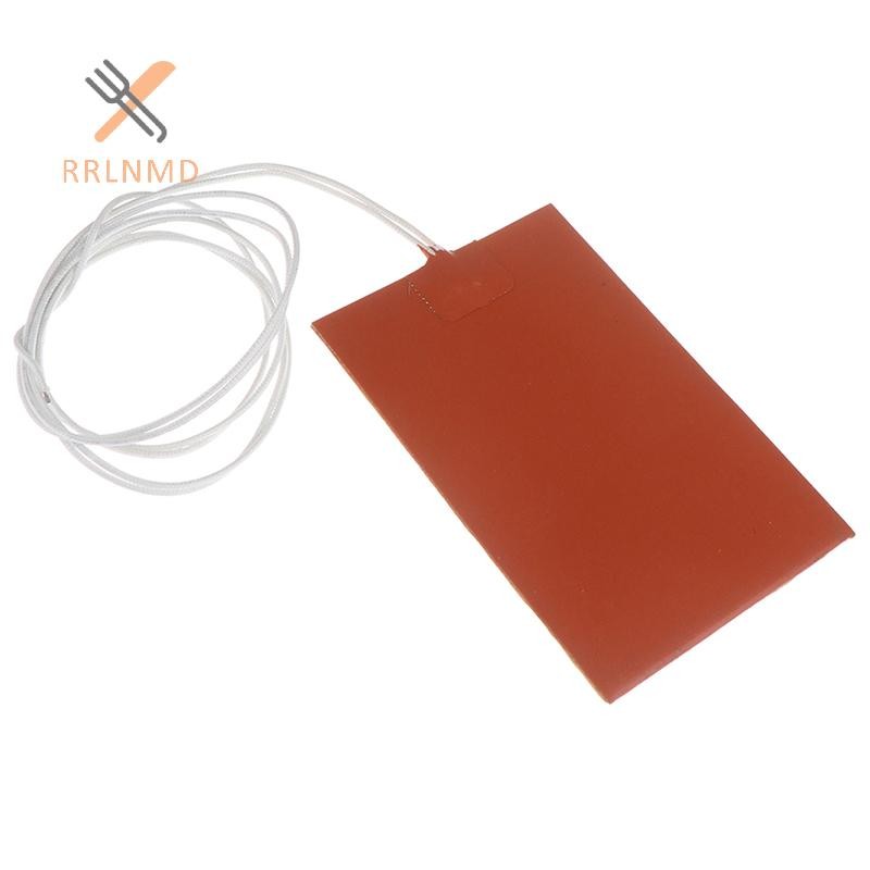 Rrlnmd > 300W 220V 10x15cm Dầu Động Cơ Silicon Nóng Miếng Lót Cao Su Heag Thảm Ấm MỚI