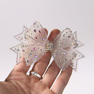 Dây lưới đơn giản Rhinestone nơ phụ kiện trang sức diy tóc kẹp tóc phụ nữ lỗ Giày chất liệu hoa bán buôn