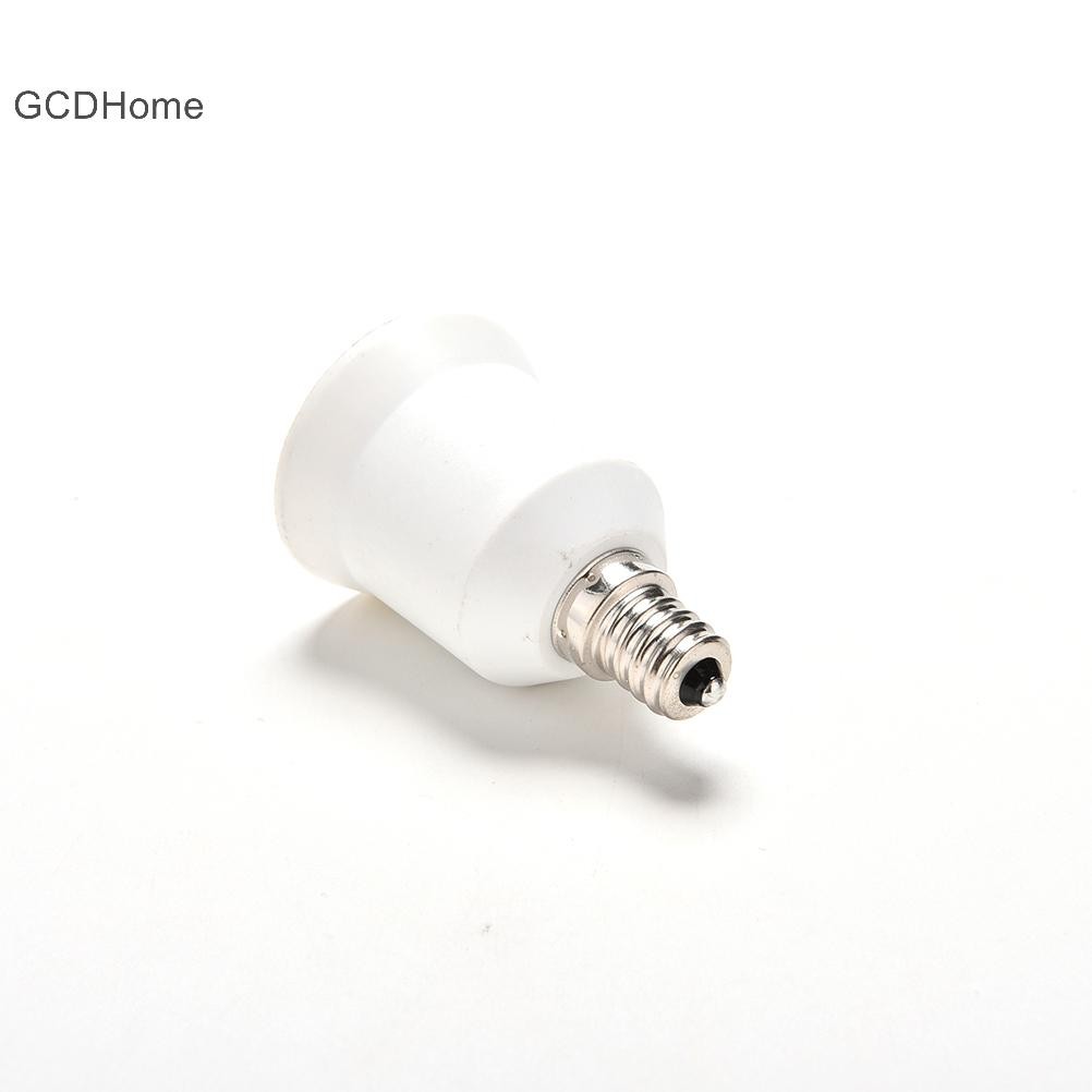 Bộ chuyển đổi bóng đèn Gcdhome 1x E12 sang E26 / E27 Chân đế đèn Ổ cắm màu trắng HOT