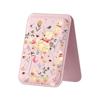 Happy Winnie The Pooh Họa Tiết Ví Cho iPhone 16 15 14 13 12 11 Pro Max Plus Thẻ Da Điện Thoại Cho Ốp Lưng Túi Bao