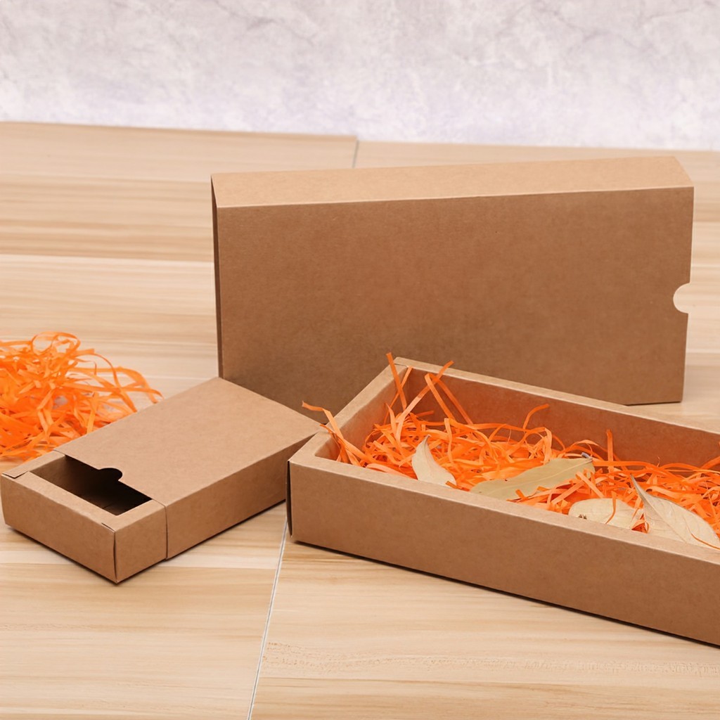 1 Hộp Giấy Kraft Đựng Đồ Đa Năng Chất Lượng