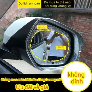 Phim nano chống mưa, chống sương mù cho gương chiếu hậu ô tô cao cấp