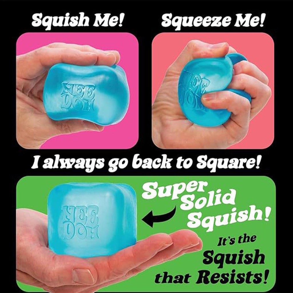 Schylling Needoh Nice Cube Đồ chơi bóp giác quan Chống dính Co Giãn Bóng giác quan Thư giãn Bóp Goodie Túi Chất độn cho trẻ em Người lớn sonlekvn