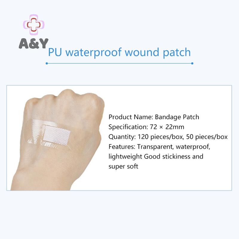 A & Y Trong Suốt Chống Thấm Nước Dây Hỗ Trợ Dính Dải Y Tế Vết Thương Thạch Cao Cho Tắm Thể Thao Bảo Vệ Sơ Cứu.