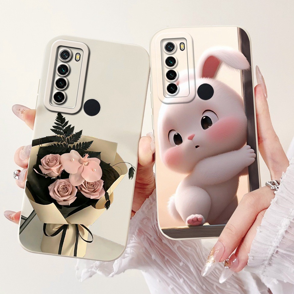 Ốp Lưng Cho Redmi Note 8 Bao Hoa Thời Trang Sang Trọng Kawaii Cô Gái Mèo Dễ Thương Chống Sốc Ốp Lưng Điện Thoại M1908C3JH M1908C3JG M1908C3JI