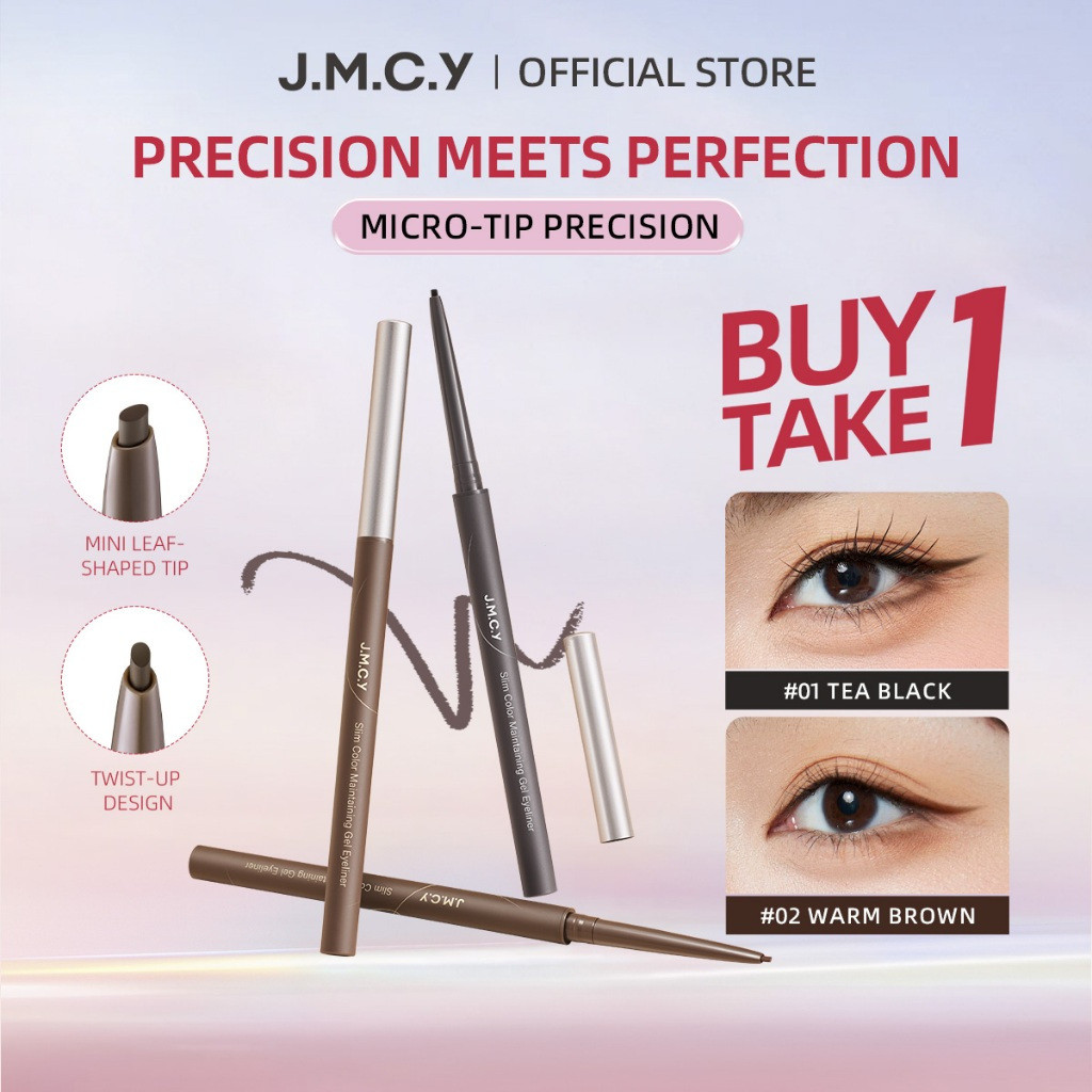 JMCY Slim & Long Lasting Gel Eyeliner Chống Thấm Nước Chống lem Mẹo Cho Đôi Mắt Xác Định Đậm 1FZN