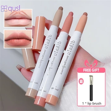 [mua 1 tặng 1] Son lì budgeproof Lip Liner Matte Lipstick Color | Son lì lâu trôi, mịn màng | Định hình & Làm đầy môi | Son bóng nhung chống thấm nước, chống nhòe, dễ tán | Phải- qusl