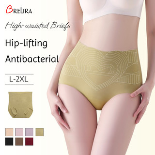 Quần Lót Eo Cao Brelira Kiểm Soát Bụng, Material Dâu Lụa, Nâng Hông, Thoáng Khí, Định Hình, Nhiều Kích Cỡ