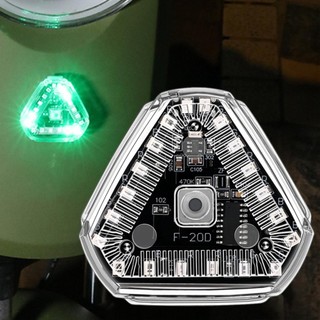 Xe máy thí điểm ánh sáng nhấp nháy sửa đổi tam giác ánh sáng mặt trời đa năng nhấp nháy xe máy điện không dây ô tô haoyisvn