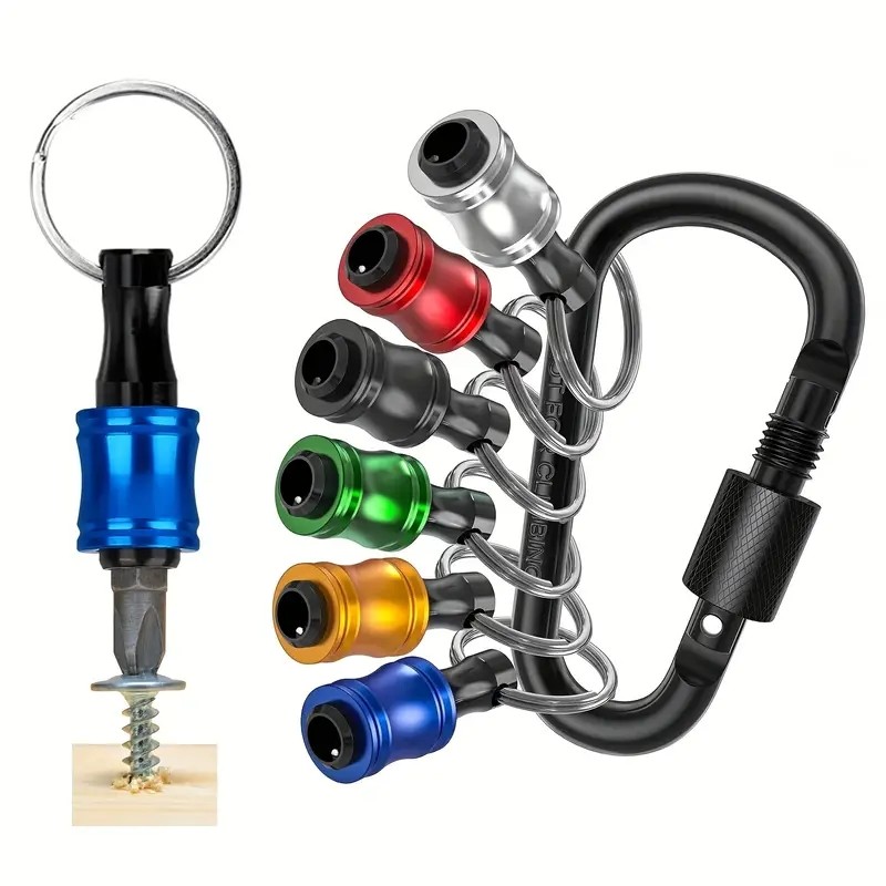 Một số miếng Móc khóa đầy màu sắc Loại Hex Shank Adapter Rod Dụng cụ chuyển đổi di động