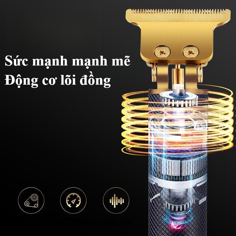 Tông Đơ Cắt Tóc Không Dây Sạc USB - Cạo/Tỉa Đa Năng, dễ sử dụng, độ bền cao, An toàn tuyệt đối