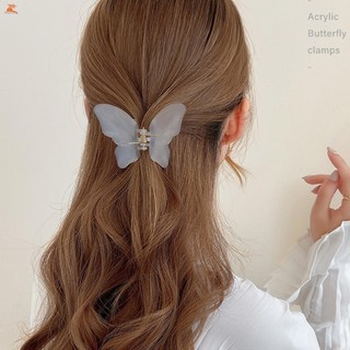 Rõ Ràng Bướm Vuốt Tóc Barrettes Đơn Giản, DIY - Phụ Kiện Tạo Kiểu Tóc Chuẩn