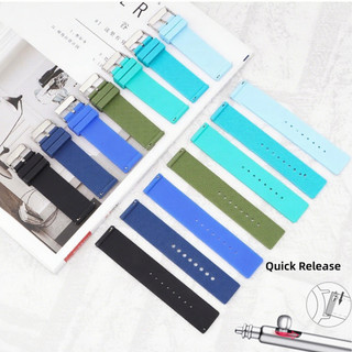 Dây đeo đồng hồ silicon chống nước đầy màu sắc 14 / 16 / 18 / 20 / 22 / 24mm Vòng đeo tay đồng hồ cao su phát hành nhanh cho nam nữ Dây đeo đồng hồ thông minh thay thế