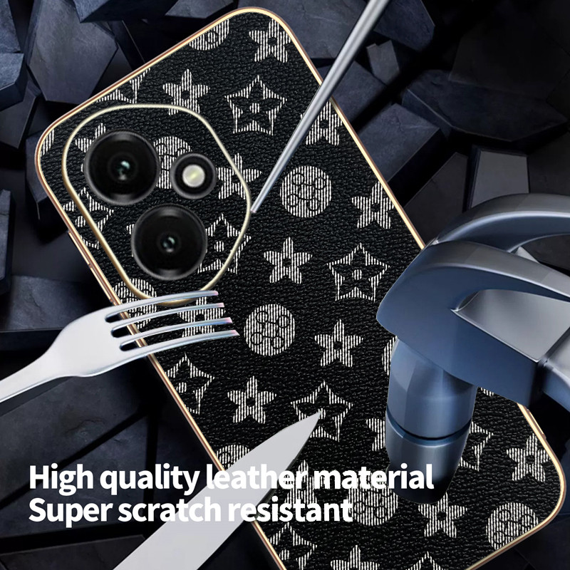 Ốp Lưng Cho Honor 400 Pro 400Lite Thời Trang Cổ Điển Da Thời Trang Mạ Điện TPU Edge Chống Rơi Vỏ Điện Thoại