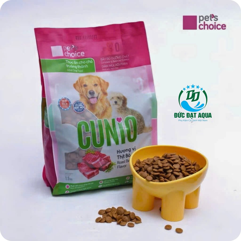 thức ăn Chó trưởng thành CUNIO 1.5kg Combo 1 túi và 2 túi  cung cấp dinh dưỡng cho Cún phát triển 3