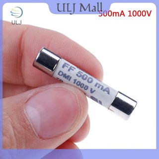 Cầu chì ULJ 1Pc FF 0.5A 500mA 1000V dmi cho đồng hồ vạn năng F15B F17B F18B 6.3x32mm.