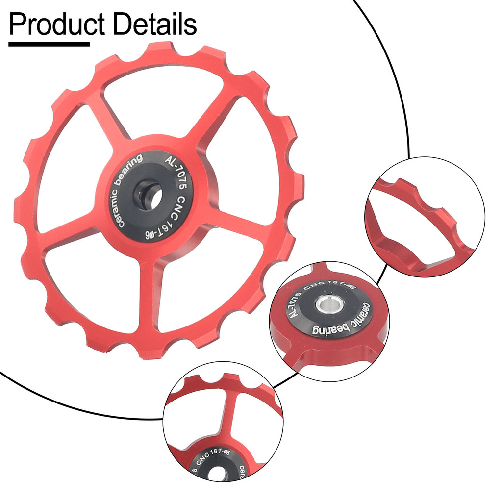 [Cosyh] Bánh xe 11-17T Ròng rọc bằng gốm MTB Vòng bi xe đạp đường trường Derailleur phía sau
