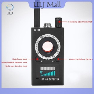 Camera chống dò đa chức năng ULJ K18 Bộ tìm lỗi âm thanh GSM Tín hiệu GPS.