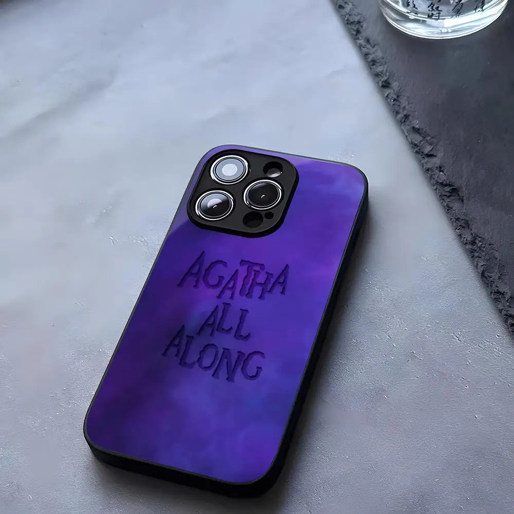 BK-1 Agatha All Along TV Ốp Điện Thoại Kính Cường Lực Cho iPhone 13 14 16 12 17,15 11 Pro XS Max Plus Mini X XR SE2020 Coque