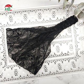Vòng buộc tóc họa tiết hoa ren rộng cho bé gái và phù dâu, chống trượt